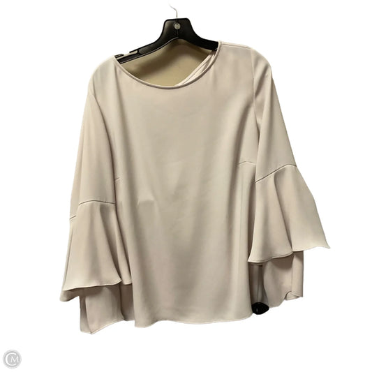 Top Long Sleeve By Chicos In Beige, Size: 16/18