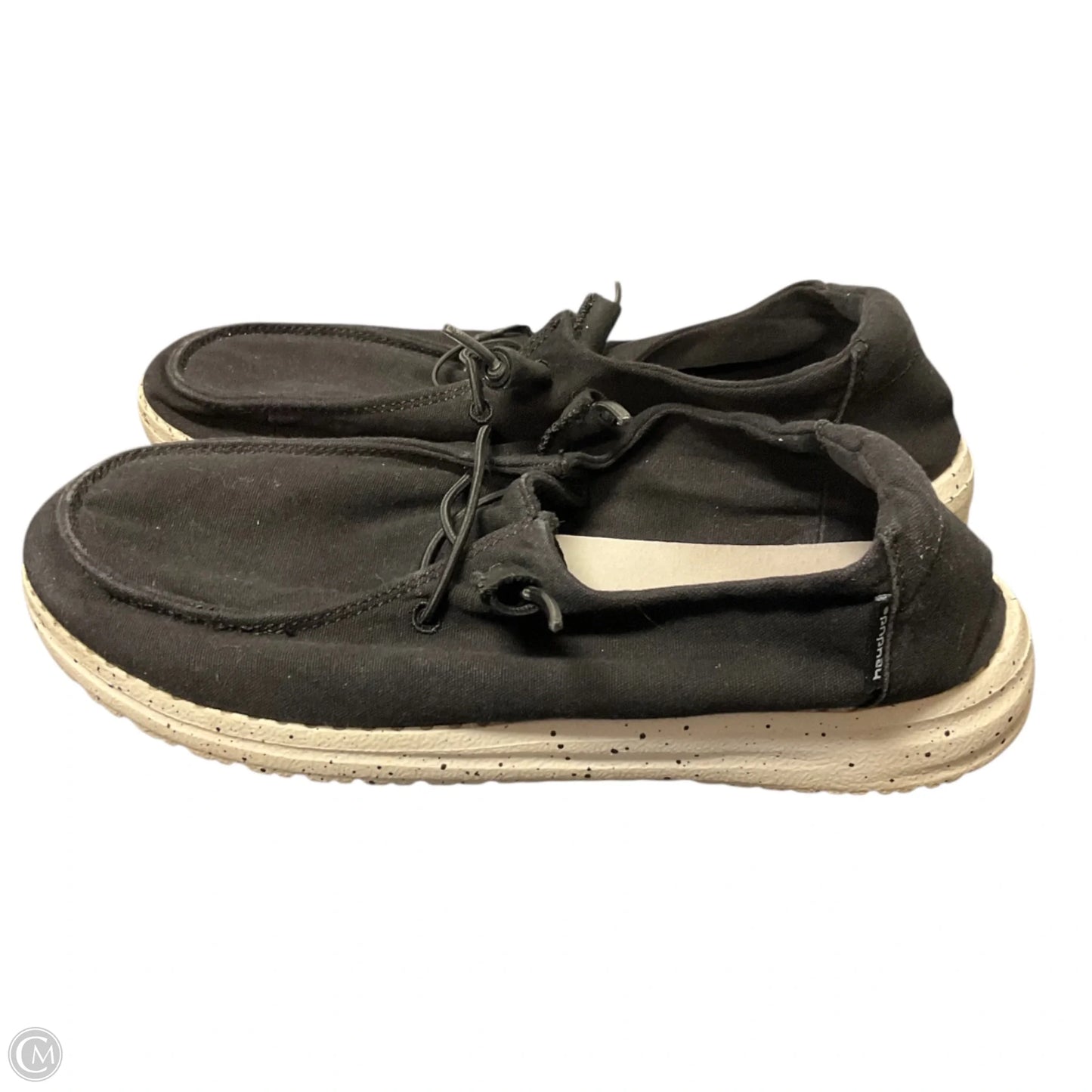 Shoes Flats By Hey Dude In Black, Size: 7