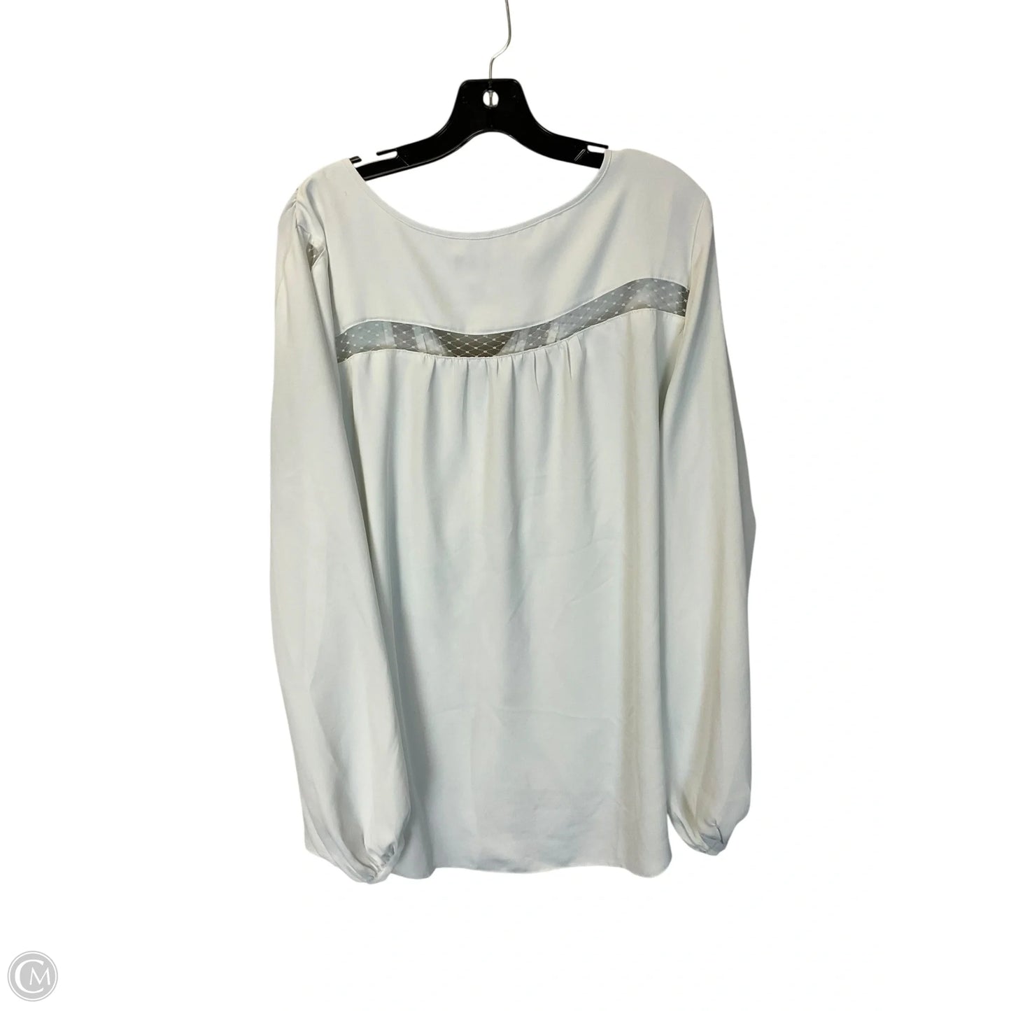 Top Long Sleeve By White House Black Market In White, Size: L