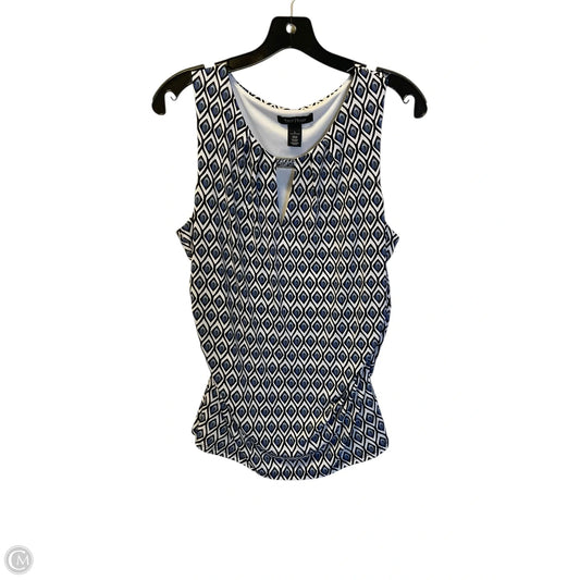 Top Sleeveless By White House Black Market In Blue, Size: L