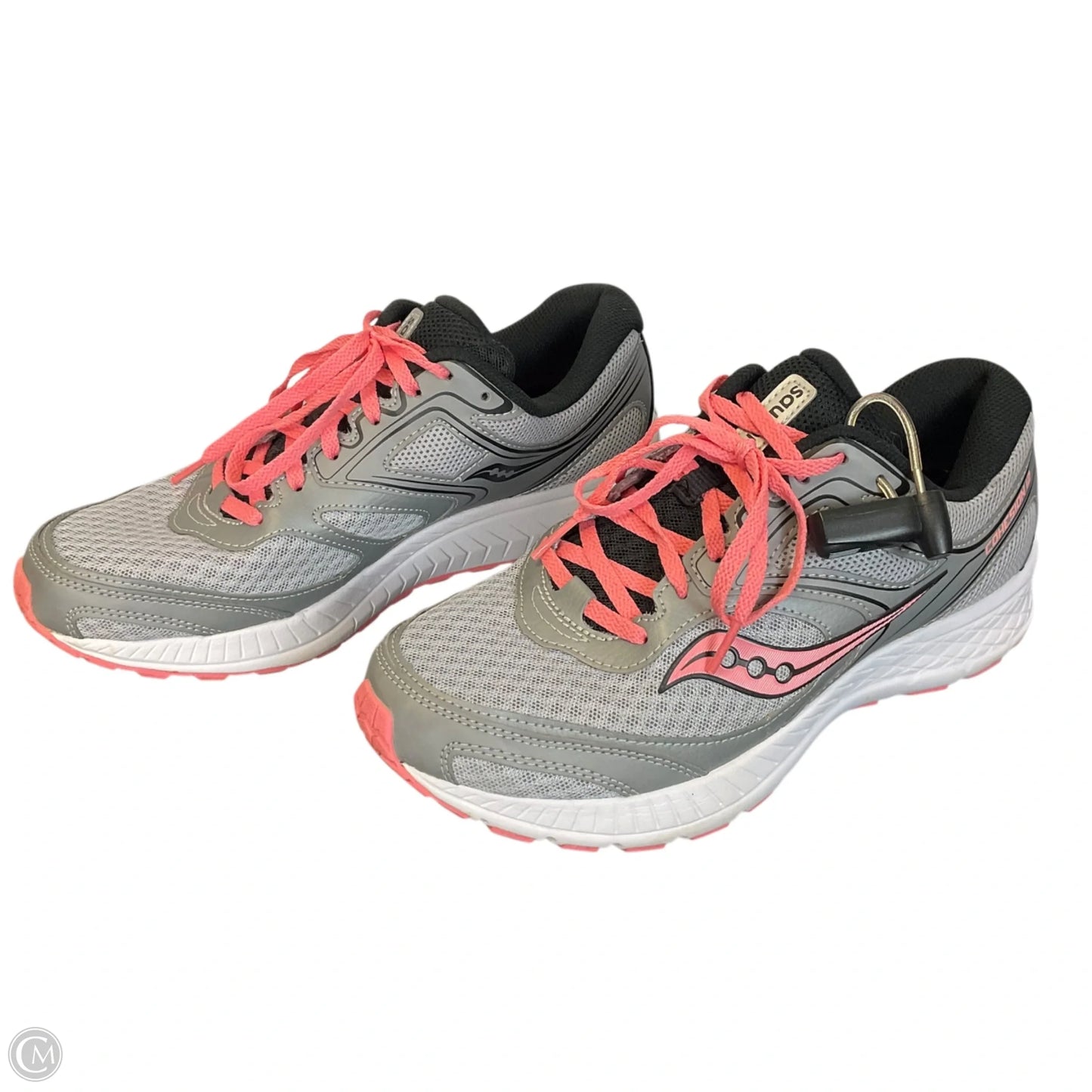 Shoes Athletic By Sacouny In Grey & Pink, Size: 9
