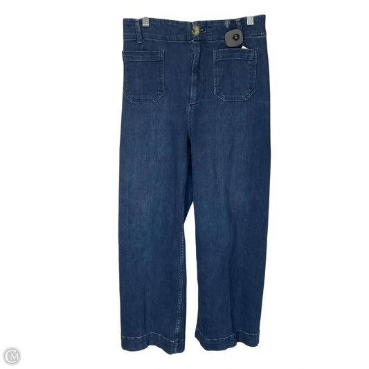 Jeans Wide Leg By Pilcro In Blue Denim, Size: 8