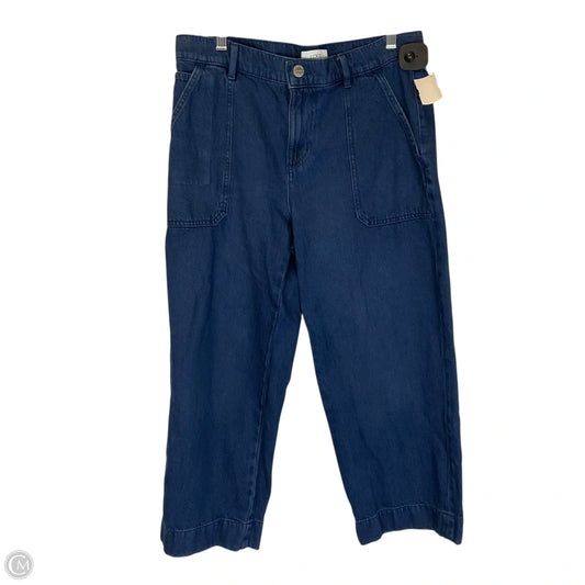 Jeans Cropped By Loft In Blue Denim, Size: 8