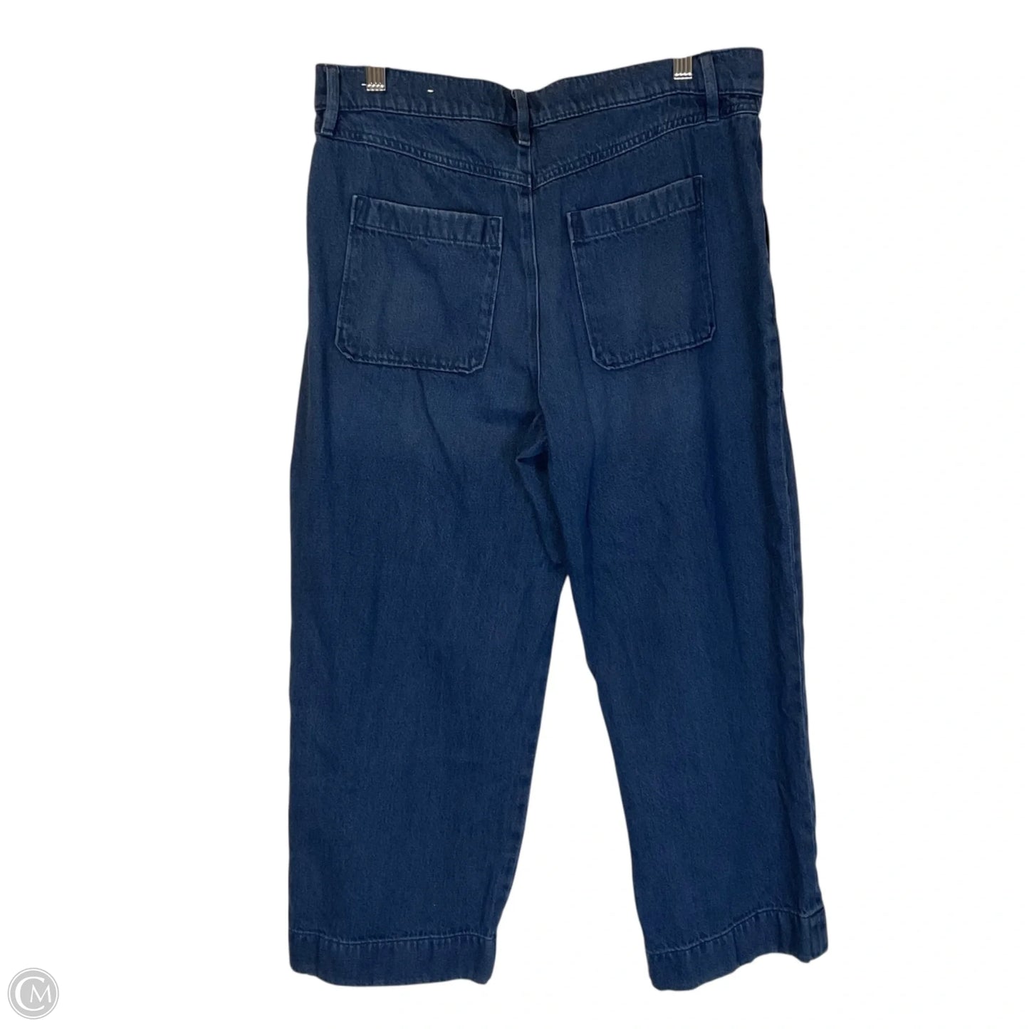 Jeans Cropped By Loft In Blue Denim, Size: 8