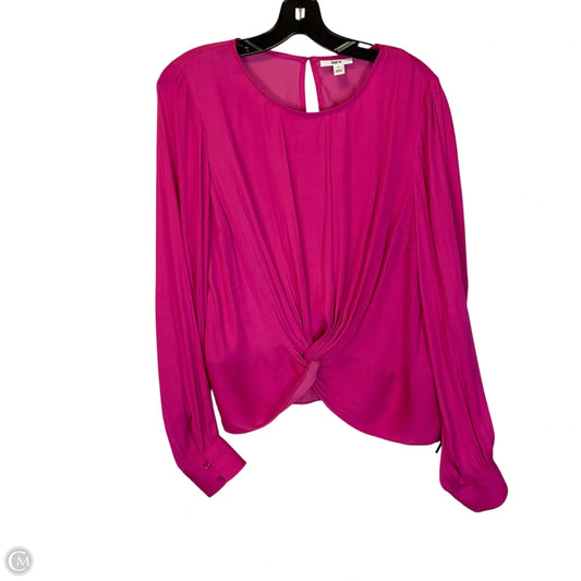 Top Long Sleeve By Bar Iii In Pink, Size: L