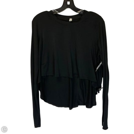 Top Long Sleeve By Free People In Black, Size: S