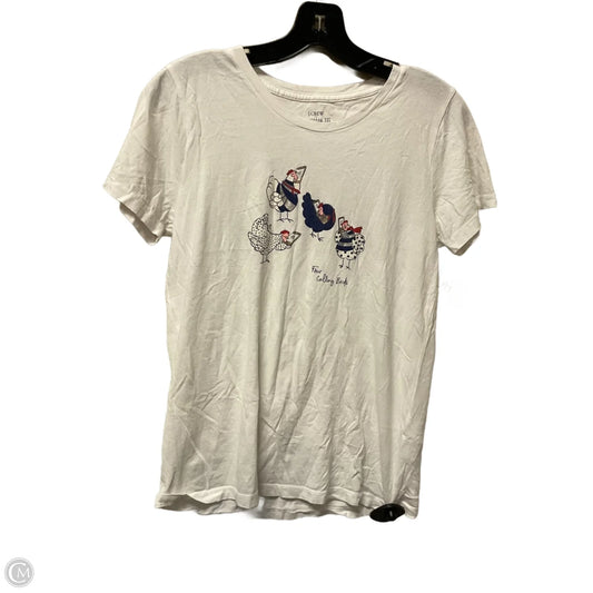 Top Short Sleeve By J. Crew In White, Size: S