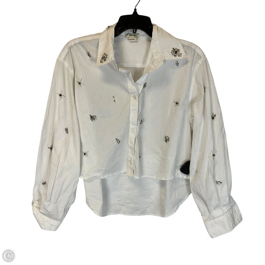Top Long Sleeve Designer By Jason Wu In White, Size: M
