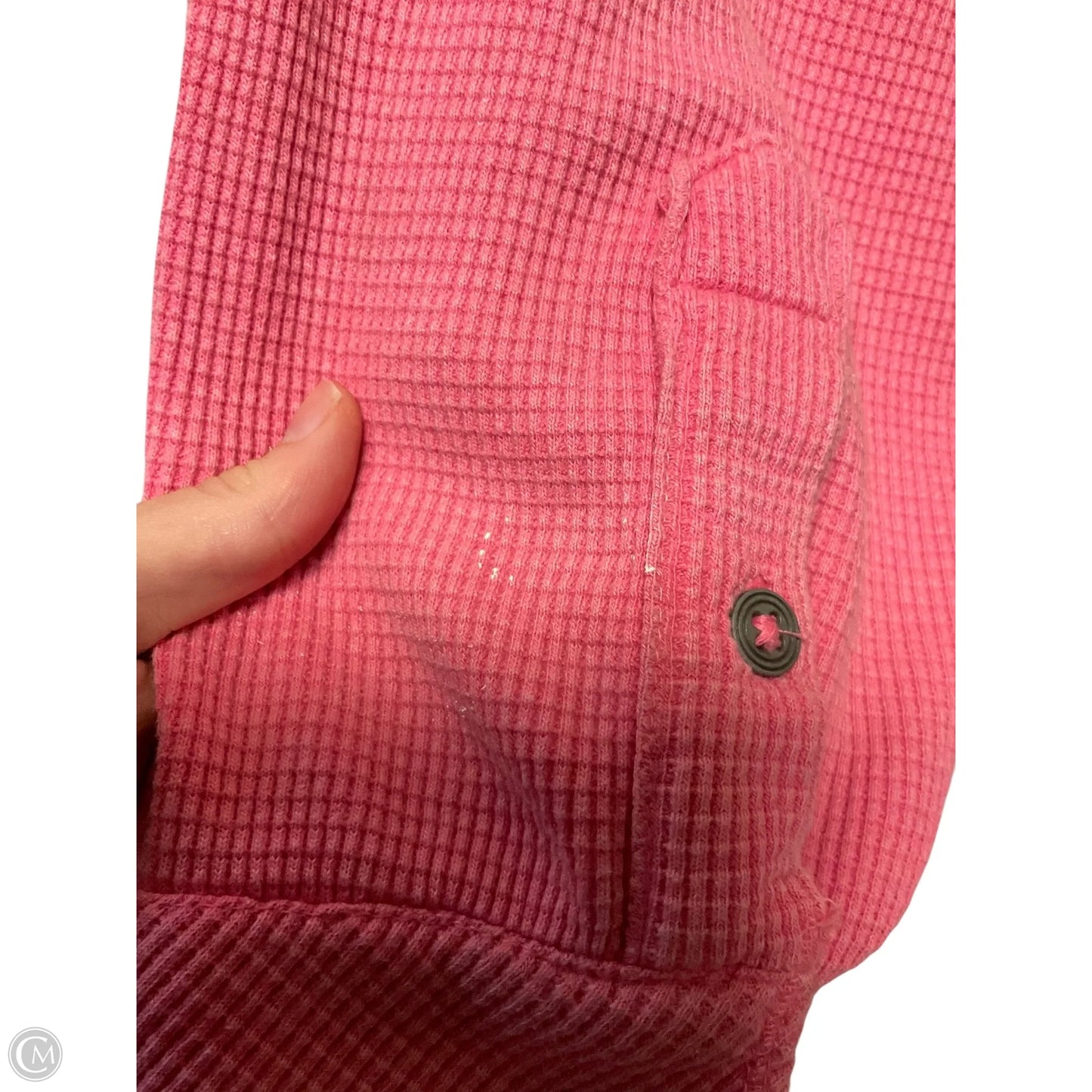 Sweatshirt Collar By Simply Southern In Pink, Size: Xl