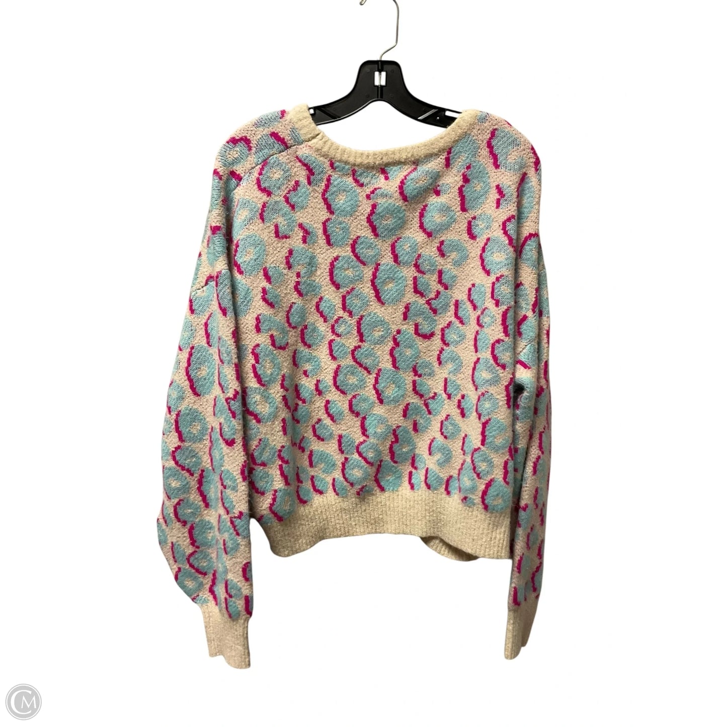 Sweater By Peach Love Cream California In Animal Print, Size: L