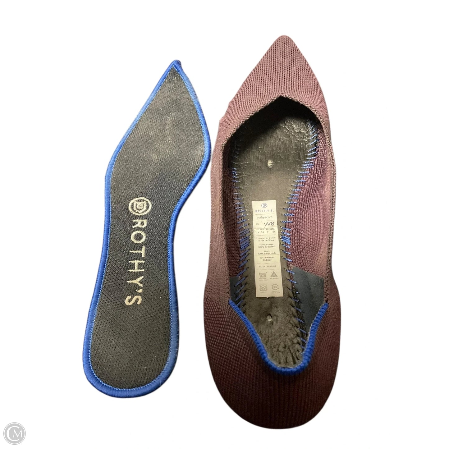 Shoes Flats By Rothys In Purple, Size: 7.5