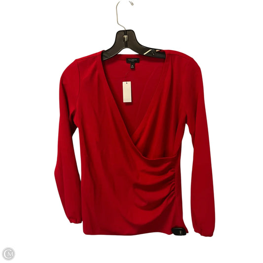 Top Long Sleeve By Talbots In Red, Size: S