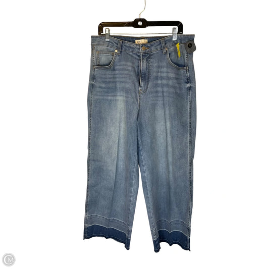 Jeans Wide Leg By Oat In Blue Denim, Size: 12
