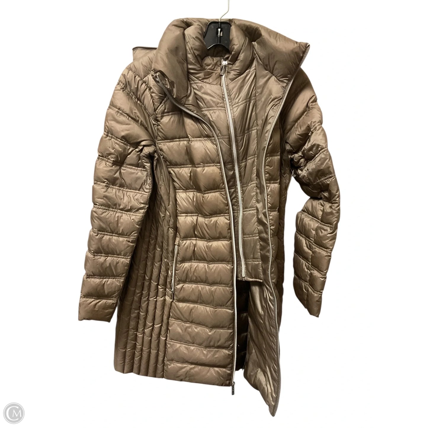 Jacket Puffer & Quilted By Michael By Michael Kors In Bronze, Size: M
