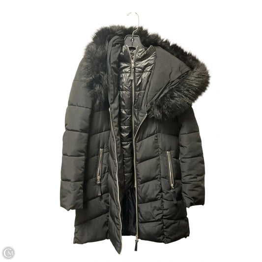 Jacket Puffer & Quilted By Calvin Klein In Black, Size: M