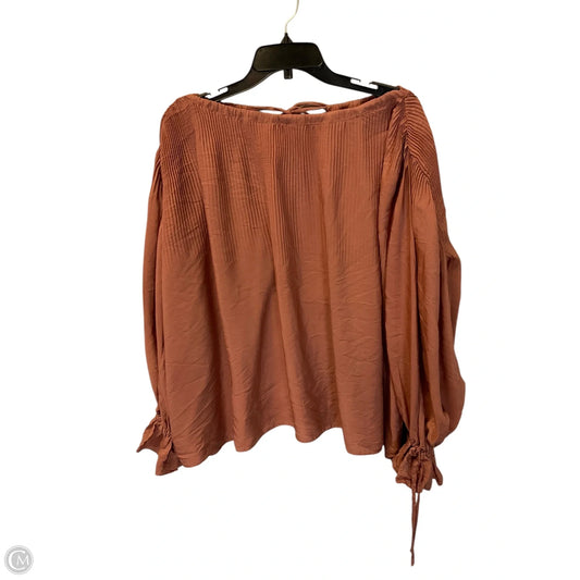 Top Long Sleeve By Mustard Seed In Pink, Size: M