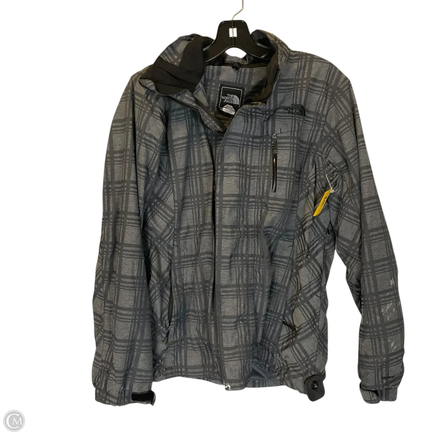 Jacket Windbreaker By The North Face In Grey, Size: M