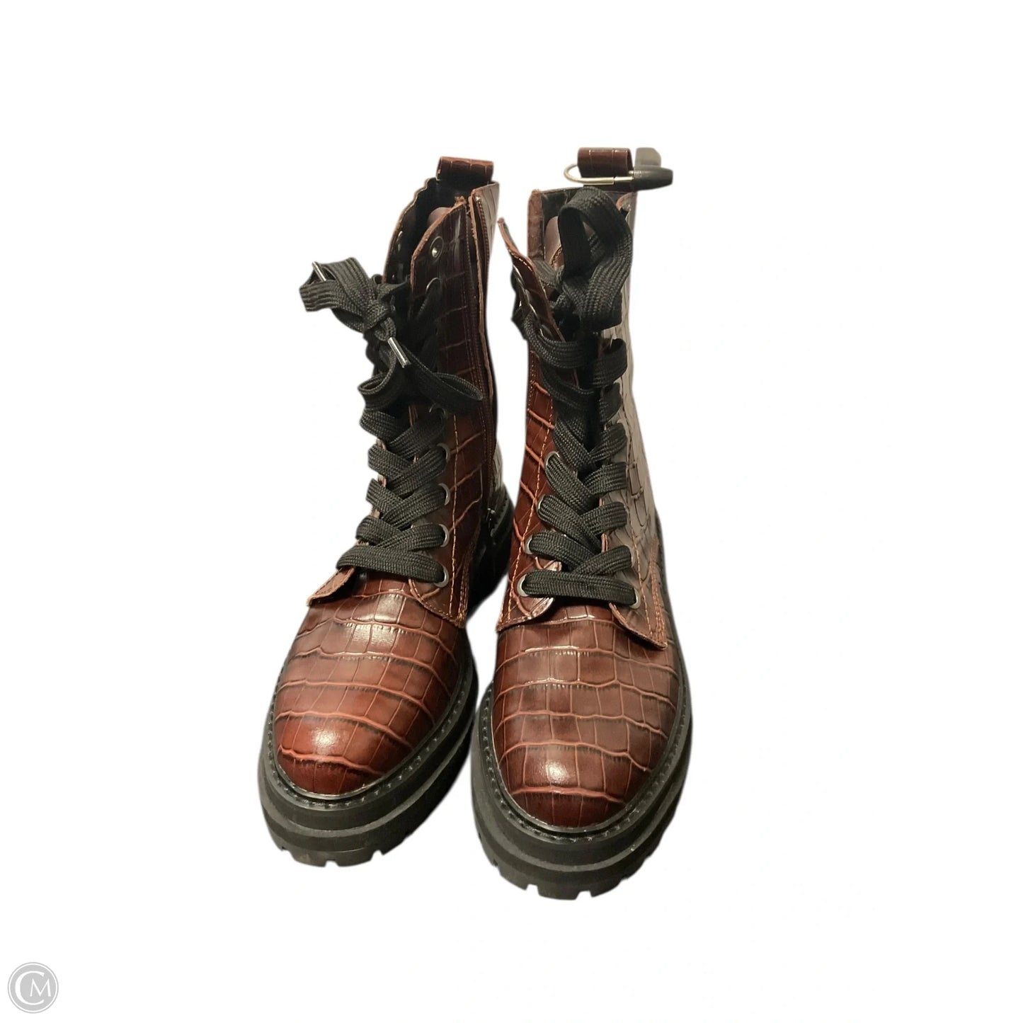 Boots Designer By Kurt Geiger In Brown, Size: 9.5