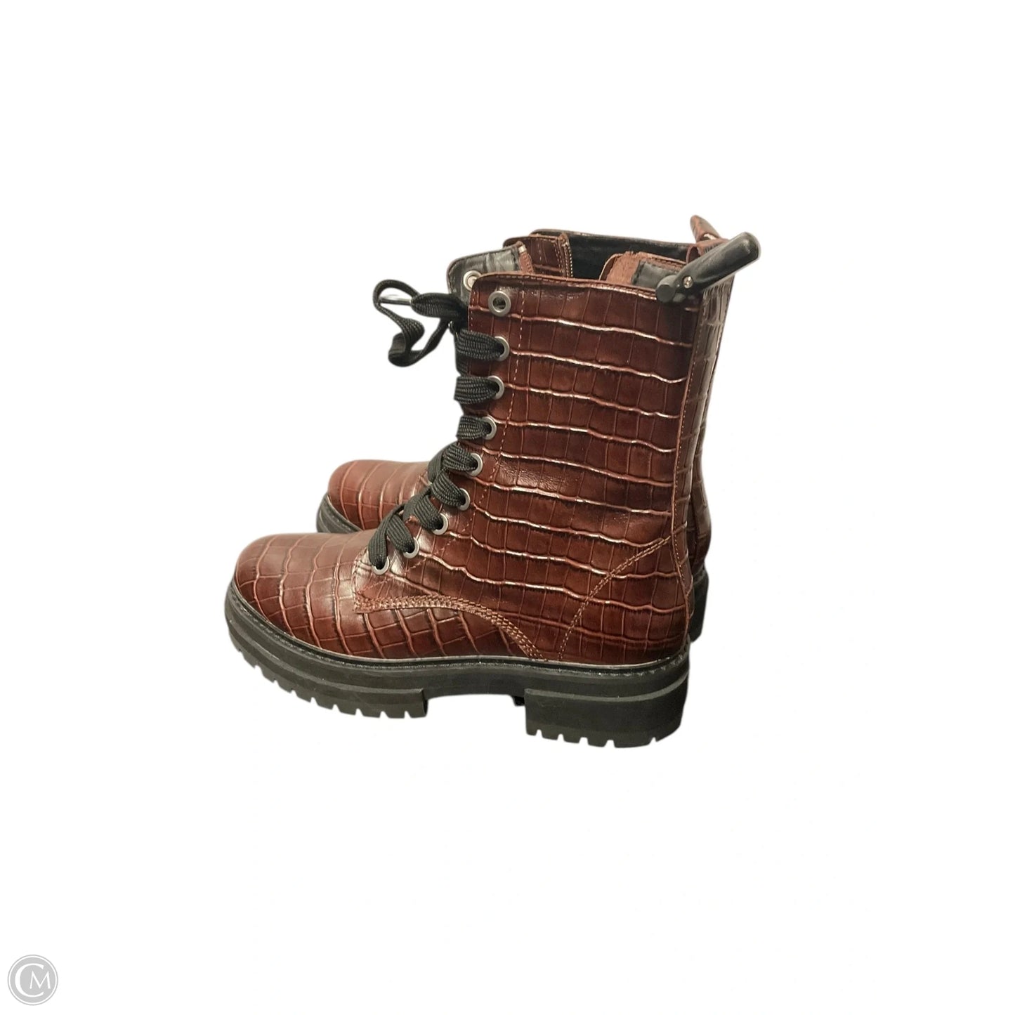 Boots Designer By Kurt Geiger In Brown, Size: 9.5