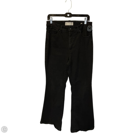 Jeans Flared By Anne Klein In Black Denim, Size: 10