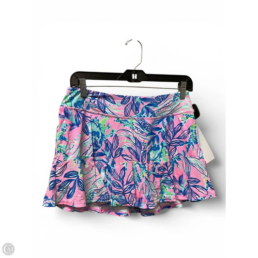 Skort Designer By Lilly Pulitzer In Blue & Pink, Size: S
