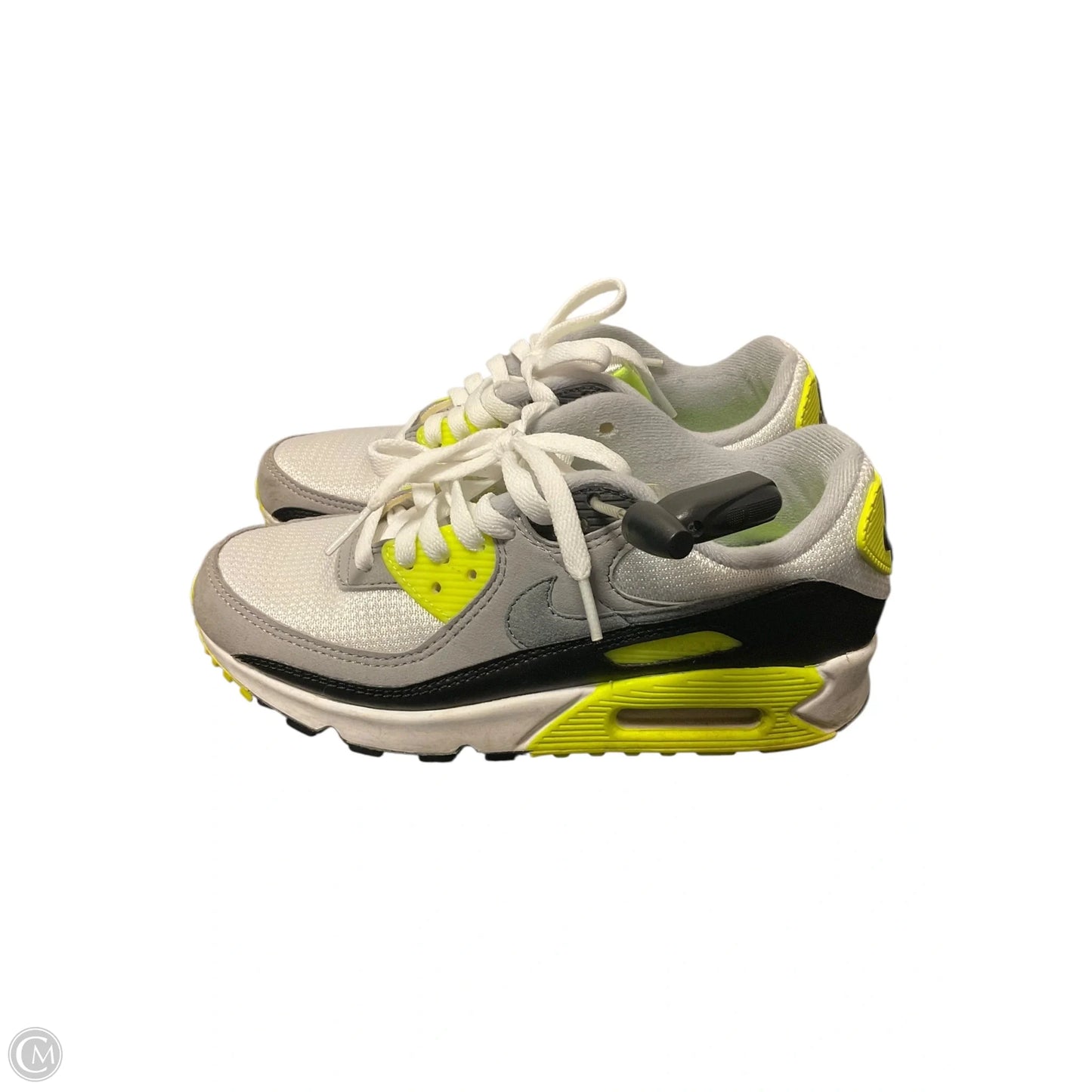 Shoes Athletic By Nike In Grey & Yellow, Size: 6.5
