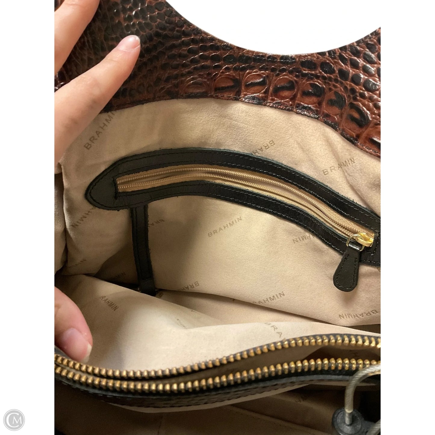 Handbag Designer By Brahmin, Size: Medium