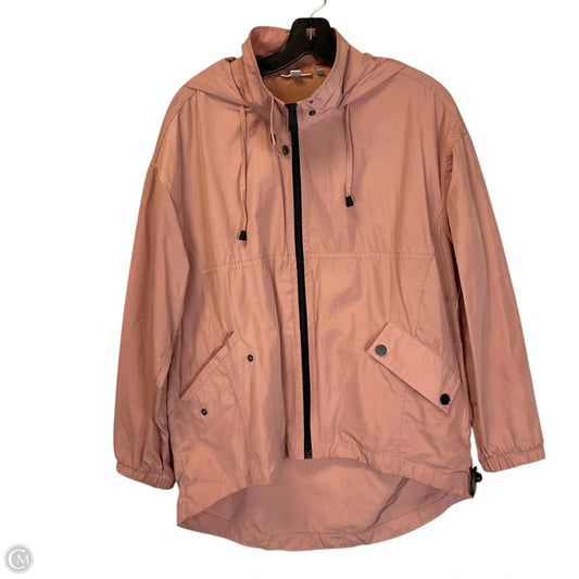 Jacket Windbreaker By Chicos In Pink, Size: S