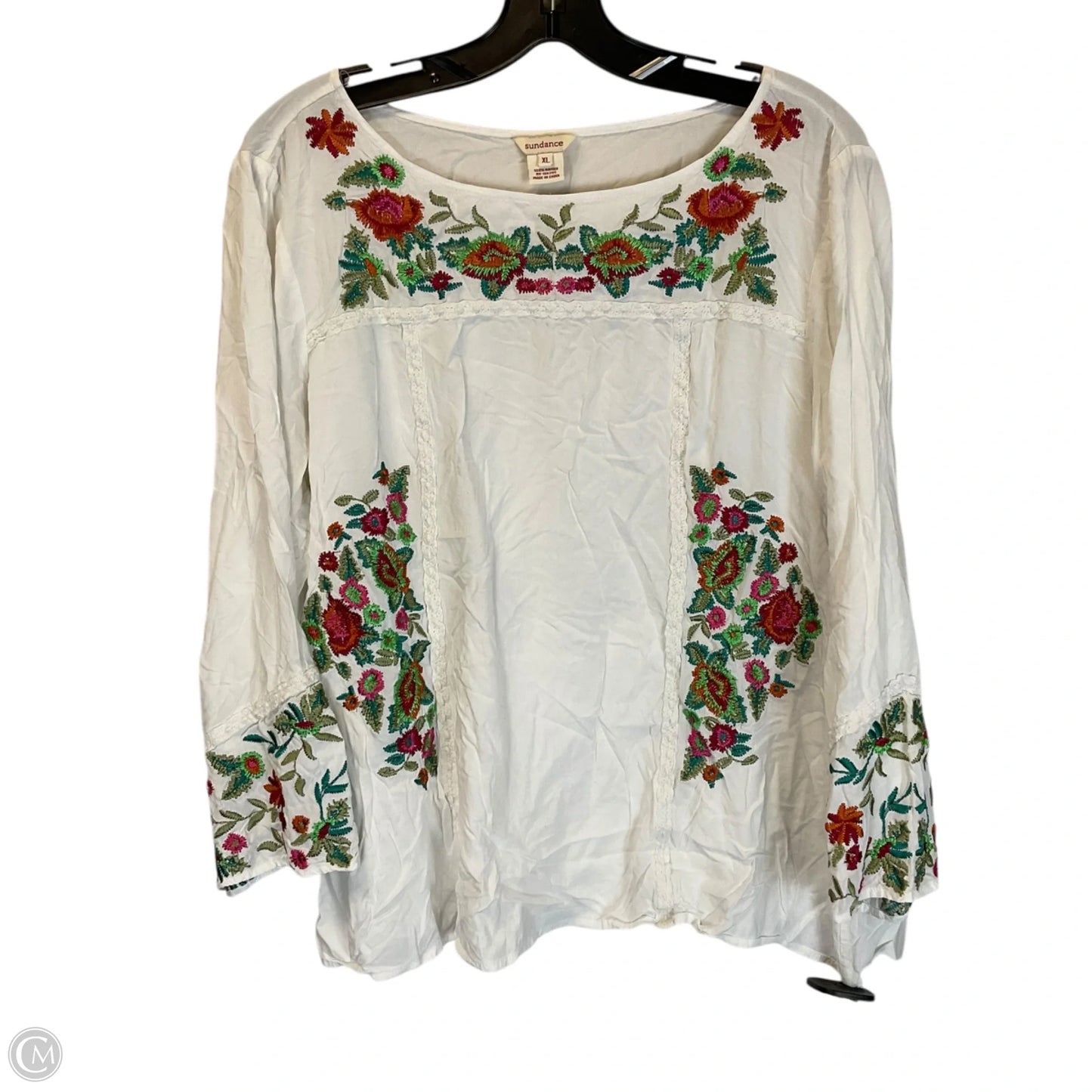Top Long Sleeve By Sundance In White, Size: Xl