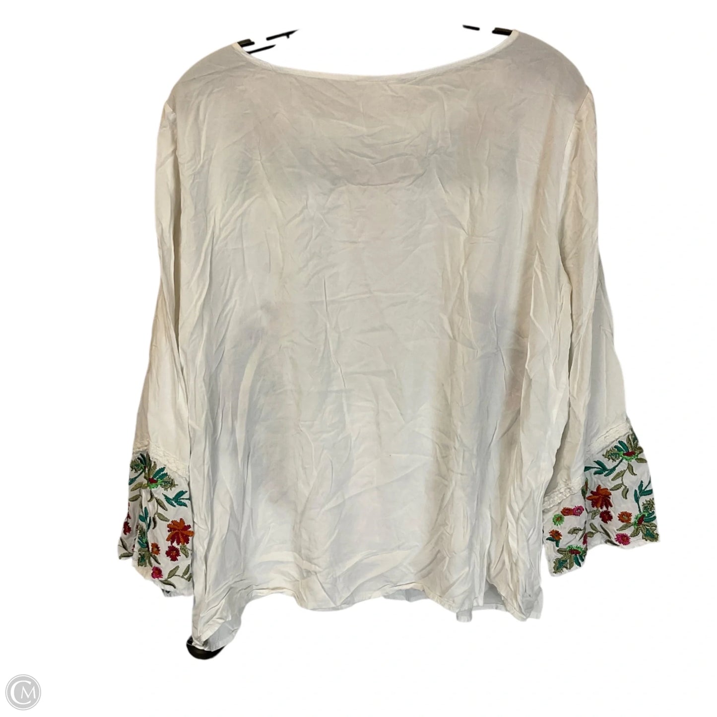 Top Long Sleeve By Sundance In White, Size: Xl