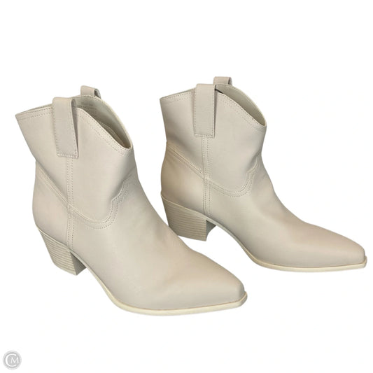 Boots Ankle Flats By Crown And Ivy In White, Size: 10