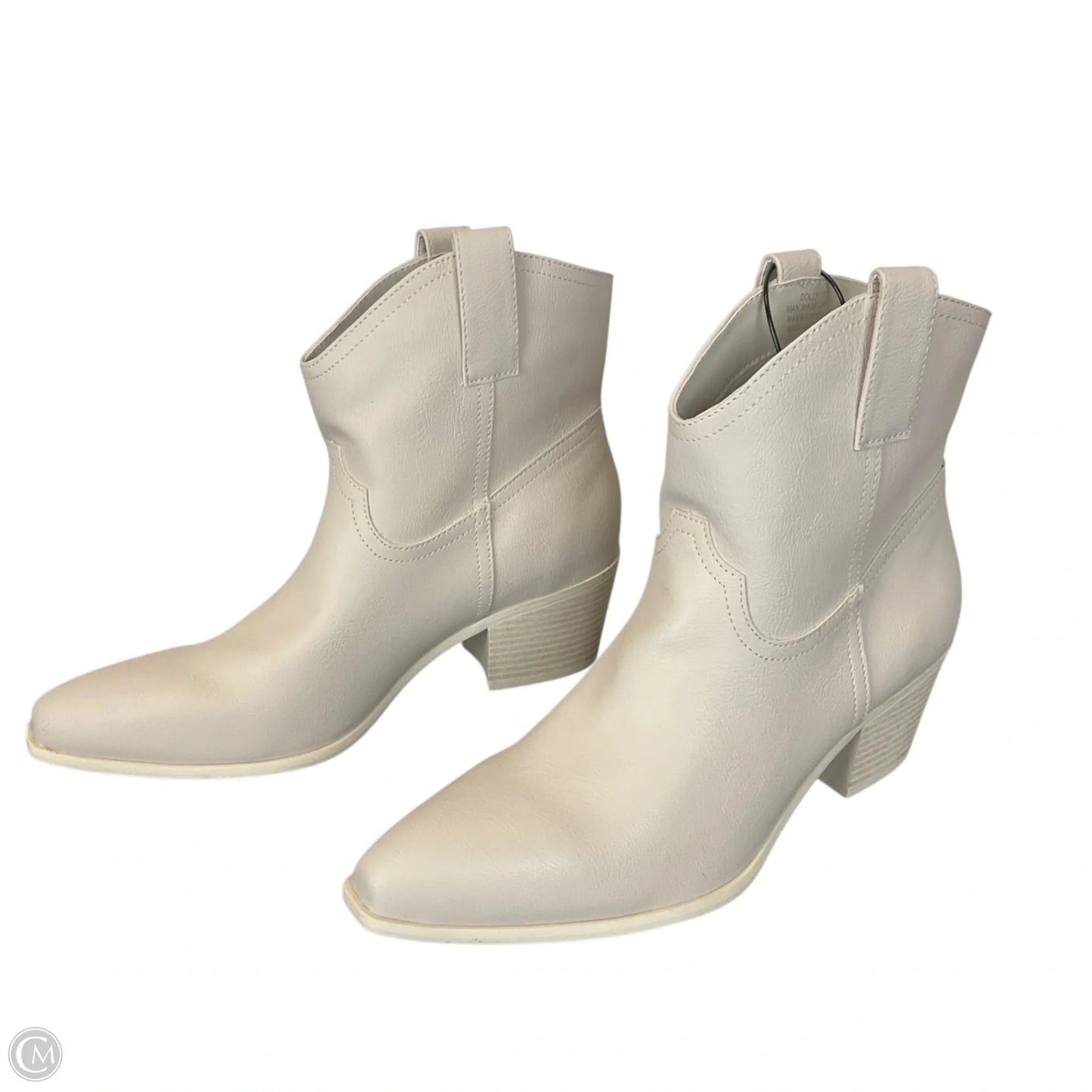 Boots Ankle Flats By Crown And Ivy In White, Size: 10