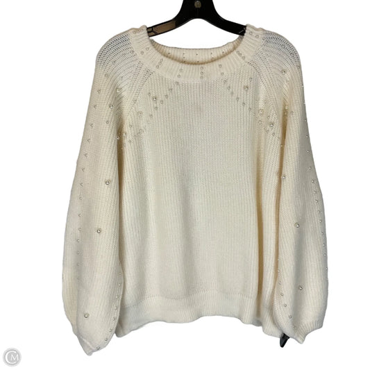 Sweater By Chicsoul In Cream, Size: 2x