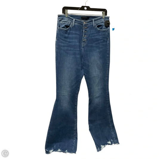 Jeans Boot Cut By Flying Monkey In Blue Denim, Size: 12