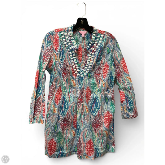 Top Long Sleeve Designer By Lilly Pulitzer In Multi-colored, Size: M
