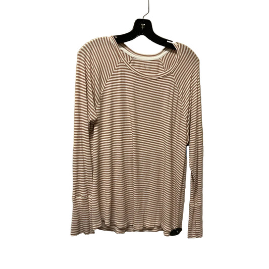 Top Long Sleeve By Offline By Aerie In Striped Pattern, Size: L