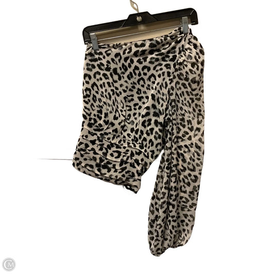 Top Long Sleeve By Express In Animal Print, Size: L