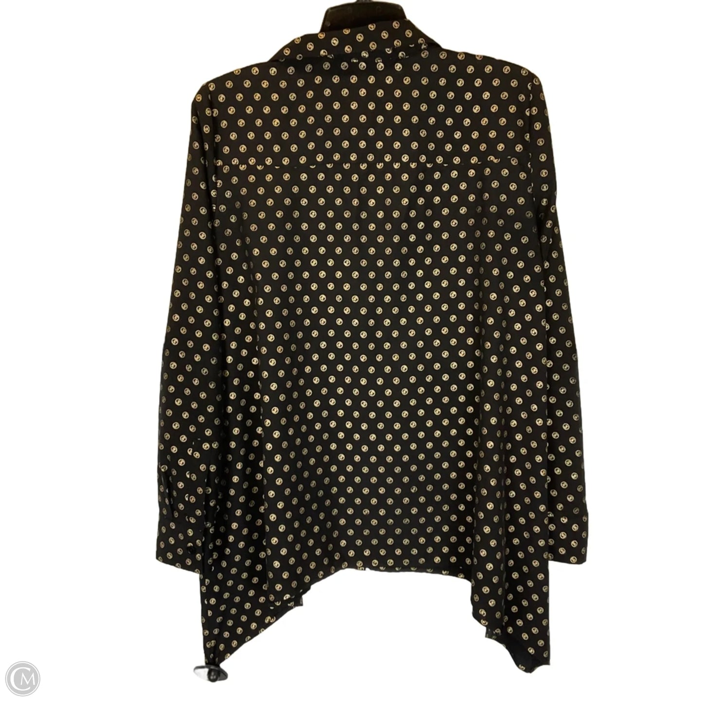 Top Long Sleeve By Michael By Michael Kors In Black, Size: M