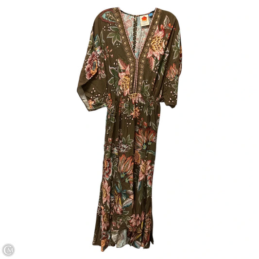 Dress Casual Maxi By Farm Rio In Brown, Size: S