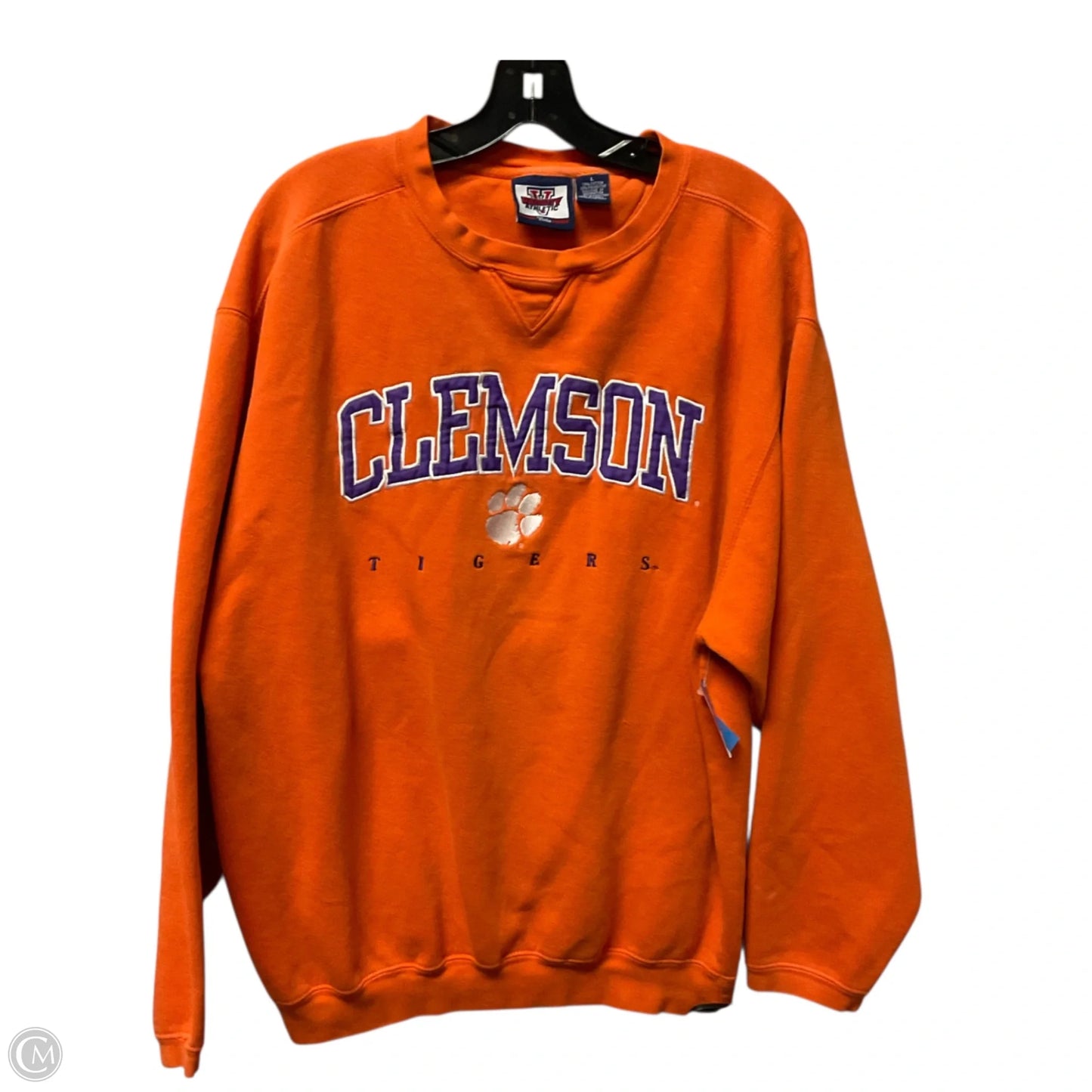 Sweatshirt Crewneck By Clothes Mentor In Orange, Size: L