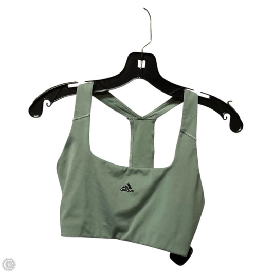 Athletic Bra By Adidas In Green, Size: S