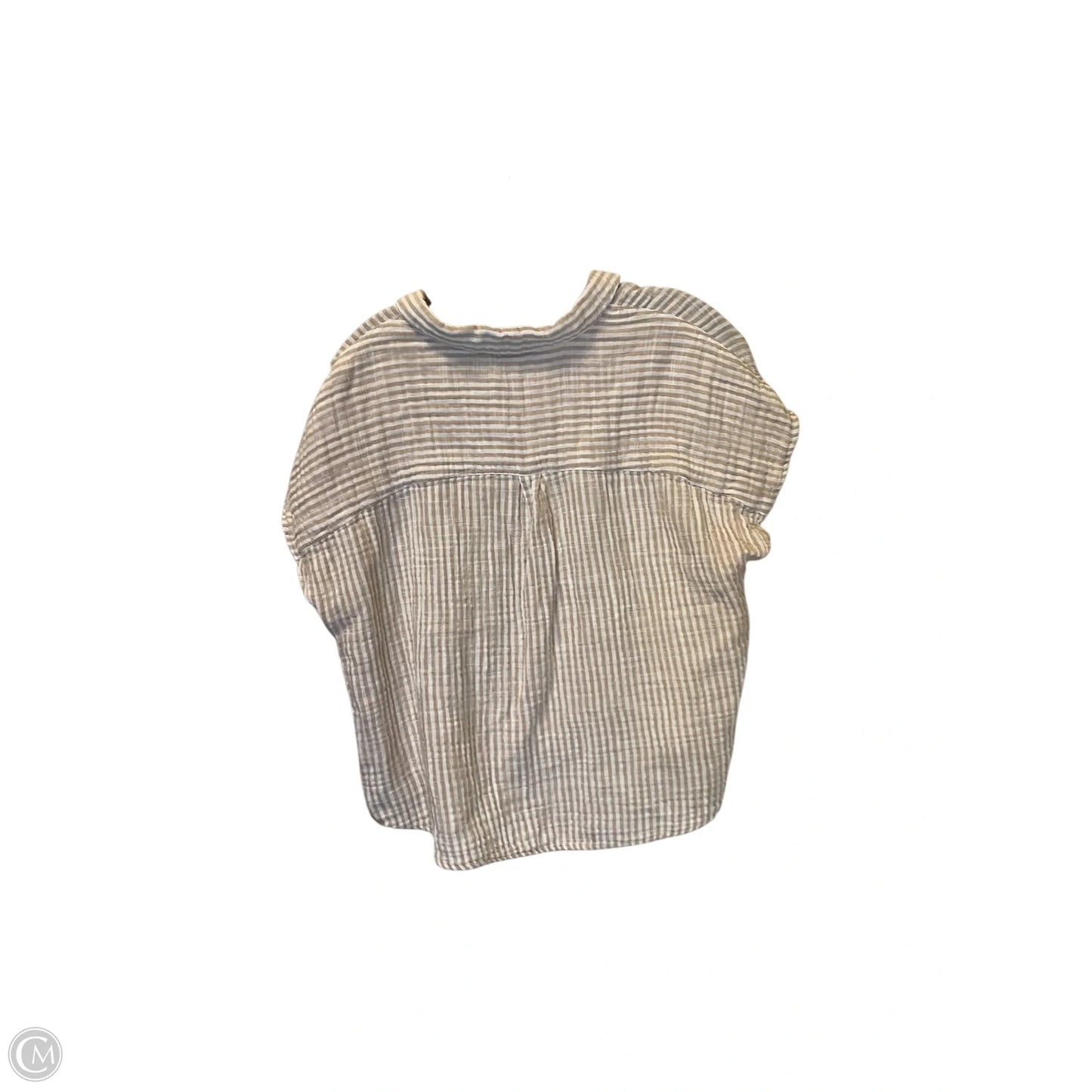 Top Short Sleeve By Beachlunchlounge In Striped Pattern, Size: Xl