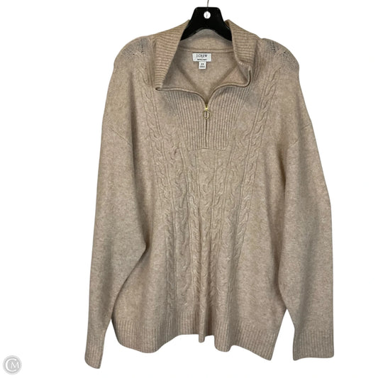 Jacket Fleece By J. Crew In Beige, Size: 2x
