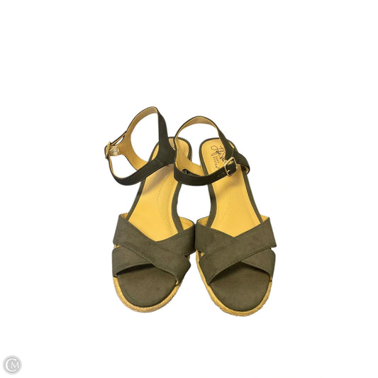 Sandals Heels Wedge By Life Stride In Black, Size: 6.5