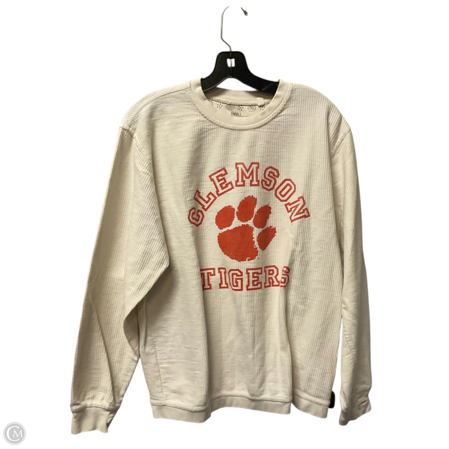 Sweatshirt Crewneck By Pressbox In Cream, Size: S