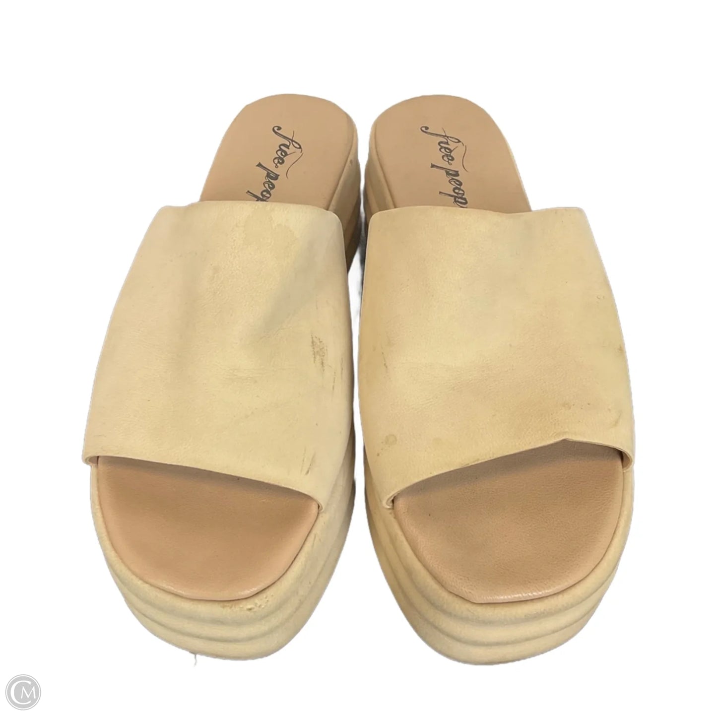 Sandals Heels Platform By Free People In Cream, Size: 9.5