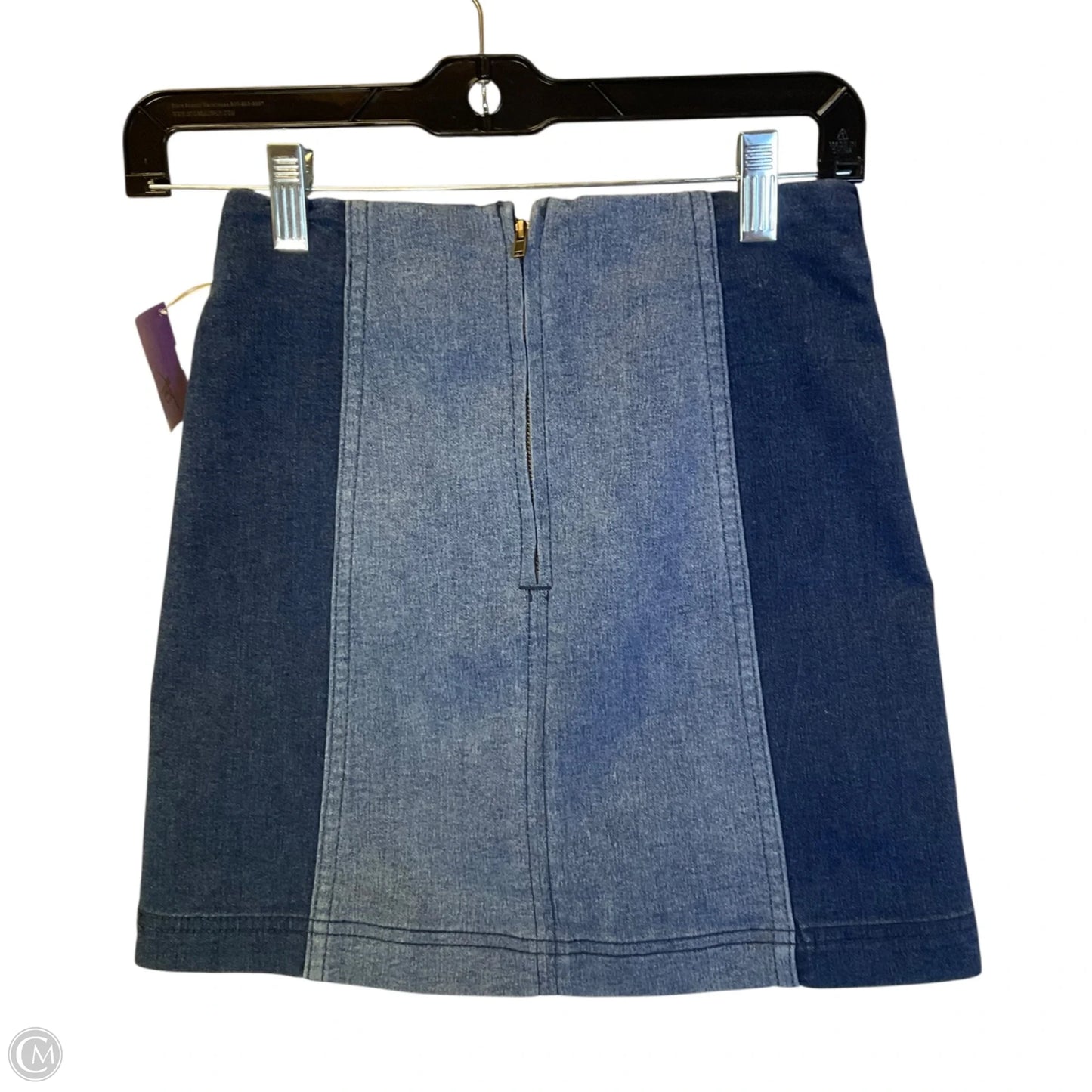 Skirt Mini & Short By Free People In Blue Denim, Size: 0