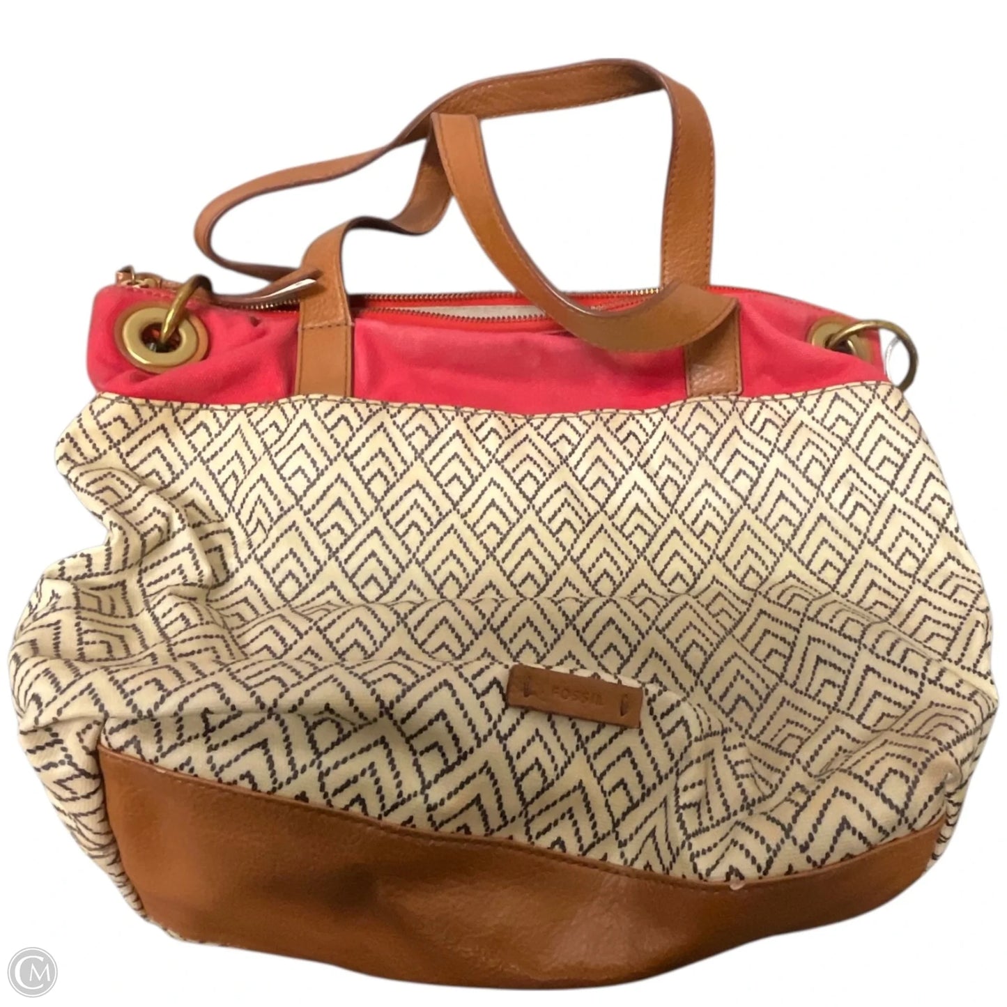 Handbag By Fossil, Size: Medium