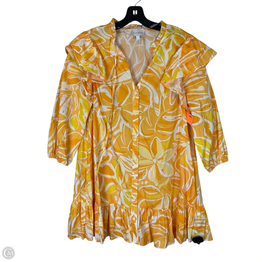 Dress Casual Short By Sugar Lips In Yellow, Size: S