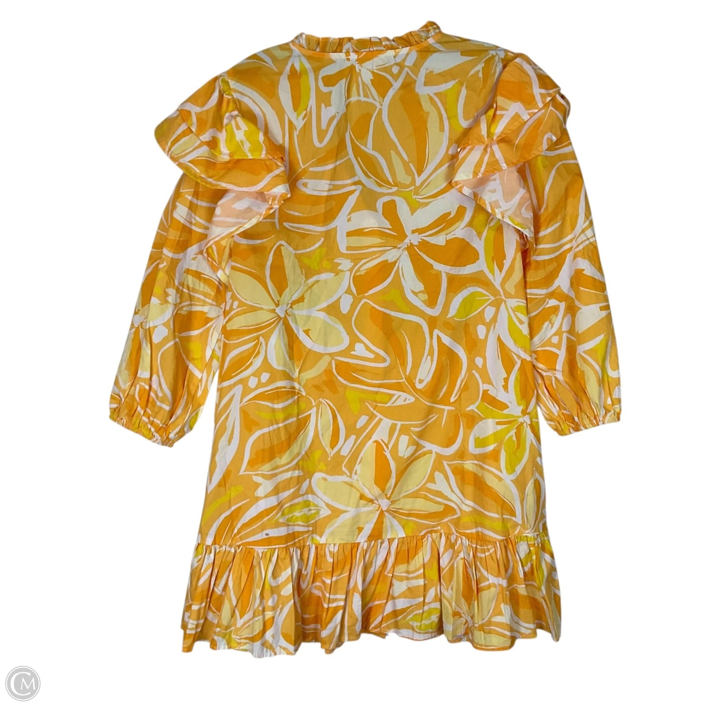 Dress Casual Short By Sugar Lips In Yellow, Size: S